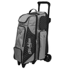 KR Strikeforce Royal Flush Silver/Black 4x4 Bowling Ball Roller Bag - BowlersParadise.com