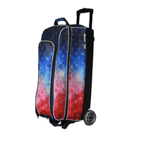 ELITE Basic Triple Roller Red/White/Blue Freedom Bowling Bag - BowlersParadise.com