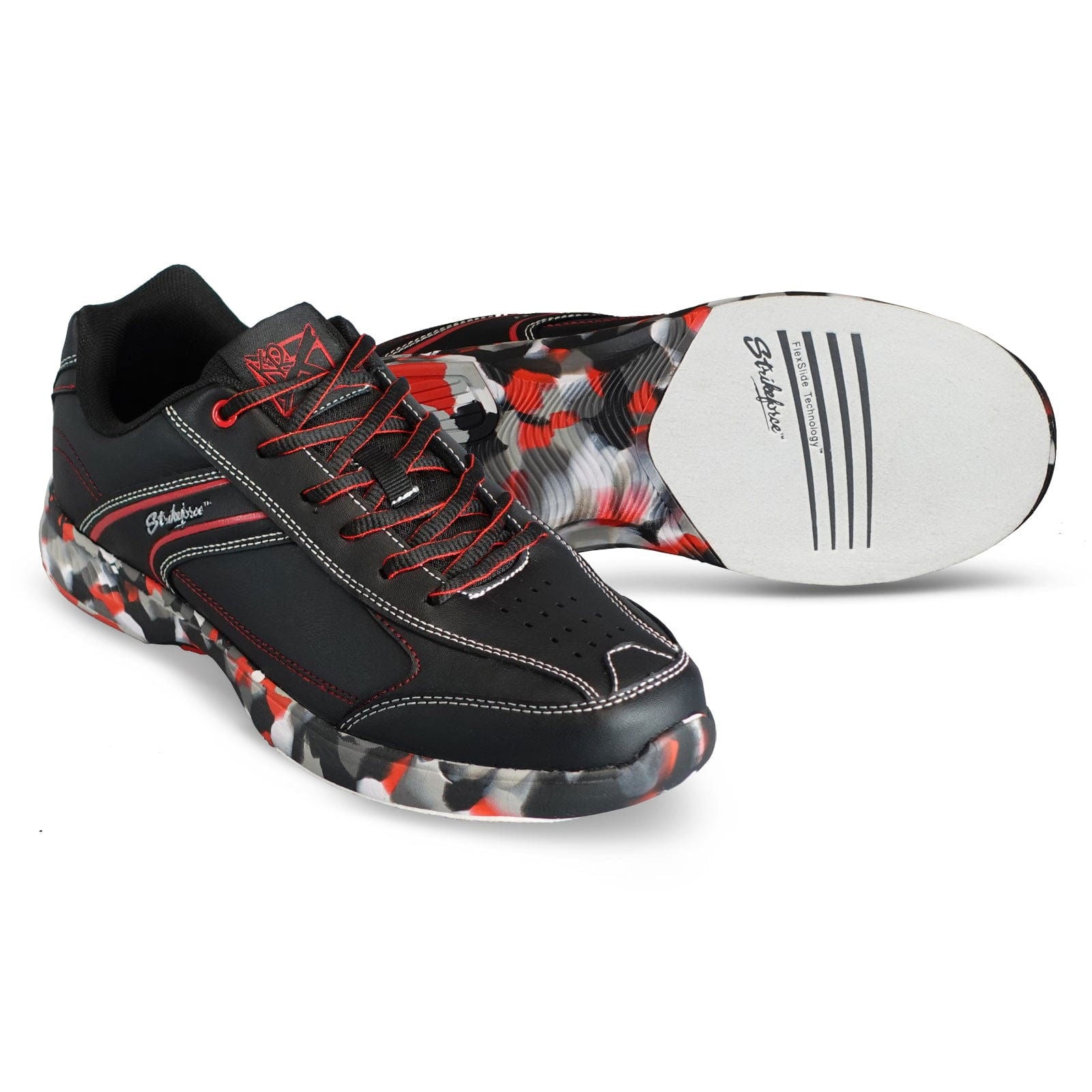 KR Strikeforce Mens Flyer Lite Red/Camo Bowling Shoes - BowlersParadise.com