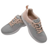 ELITE Women's Comfort Lace Up Grey/Peach Bowling Shoes