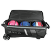 KR Strikeforce Motiv Vault Inline Black/Grey 4-Ball Bowling Ball Roller Bag - BowlersParadise.com