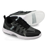 ELITE Men's Peak Black/Grey Bowling Shoes - BowlersParadise.com