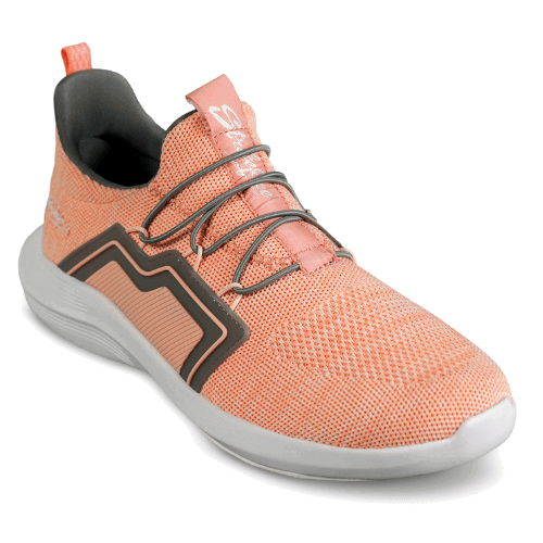 KR Strikeforce The Milan Coral/Grey Women's Athletic Bowling Shoes - BowlersParadise.com