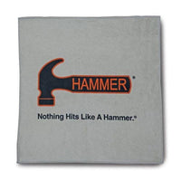 Hammer Premium Grey Bowling Towel - BowlersParadise.com