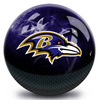 NFL on Fire Baltimore Ravens Bowling Ball & Single Tote Bundle