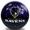 NFL on Fire Baltimore Ravens Bowling Ball & Single Tote Bundle