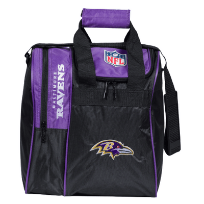 NFL on Fire Baltimore Ravens Bowling Ball & Single Tote Bundle