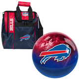 NFL on Fire Buffalo Bills Bowling Ball & Single Tote Bundle