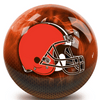 NFL on Fire Cleveland Browns Bowling Ball & Single Tote Bundle