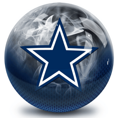 NFL on Fire Dallas Cowboys Bowling Ball & Single Tote Bundle