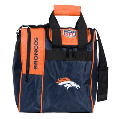 NFL on Fire Denver Broncos Bowling Ball & Single Tote Bundle