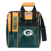 NFL on Fire Green Bay Packers Bowling Ball & Single Tote Bundle