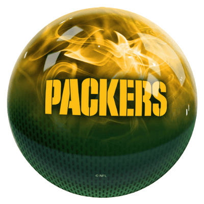 NFL on Fire Green Bay Packers Bowling Ball & Single Tote Bundle