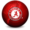 NCAA Engraved Plastic Alabama Crimson Tide Undrilled Bowling Ball - BowlersParadise.com