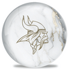 OnTheBallBowling NFL White Marble Minnesota Vikings Bowling Ball