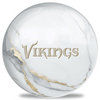 OnTheBallBowling NFL White Marble Minnesota Vikings Bowling Ball