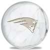 OnTheBallBowling NFL White Marble New England Patriots Bowling Ball