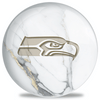 OnTheBallBowling NFL White Marble Seattle Seahawks Bowling Ball