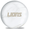 OnTheBallBowling NFL White Marble Detroit Lions Bowling Ball