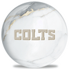 OnTheBallBowling NFL White Marble Indianapolis Colts Bowling Ball