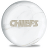 OnTheBallBowling NFL White Marble Kansas City Chiefs Bowling Ball