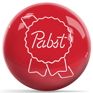 OnTheBallBowling Pabst Ribbon V1 Red Bowling Ball