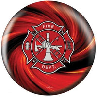 OnTheBallBowling Fire Dept Red Bowling Ball - BowlersParadise.com