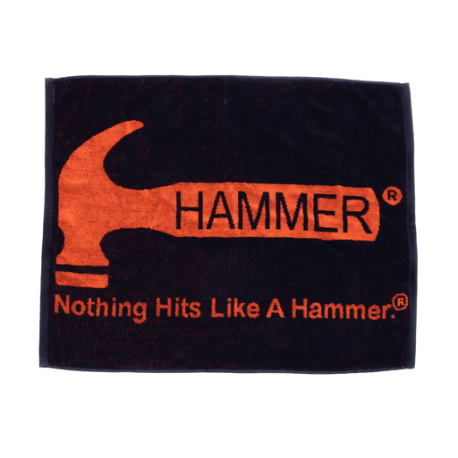 Hammer Loomed Towel Black/Orange - BowlersParadise.com