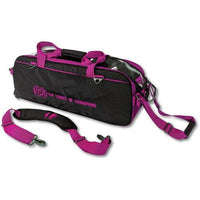 Vise Clear Top 3 Ball Tote Black/Pink Bowling Bag - BowlersParadise.com