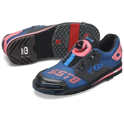 Dexter Womens SST 8 Power Frame BOA Black/Blue/Pink Bowling Shoes - BowlersParadise.com