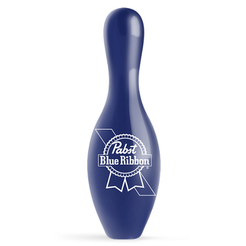 OnTheBallBowling Pabst Ribbon V2 Blue Bowling Pin