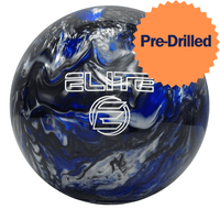 PRE-DRILLED ELITE Star Blue/Black/Silver Bowling Ball - BowlersParadise.com