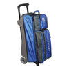 KR Strikeforce Konvoy Royal/Smoke Triple Roller Bowling Bag - BowlersParadise.com