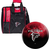 NFL on Fire Atlanta Falcons Bowling Ball & Single Tote Bundle